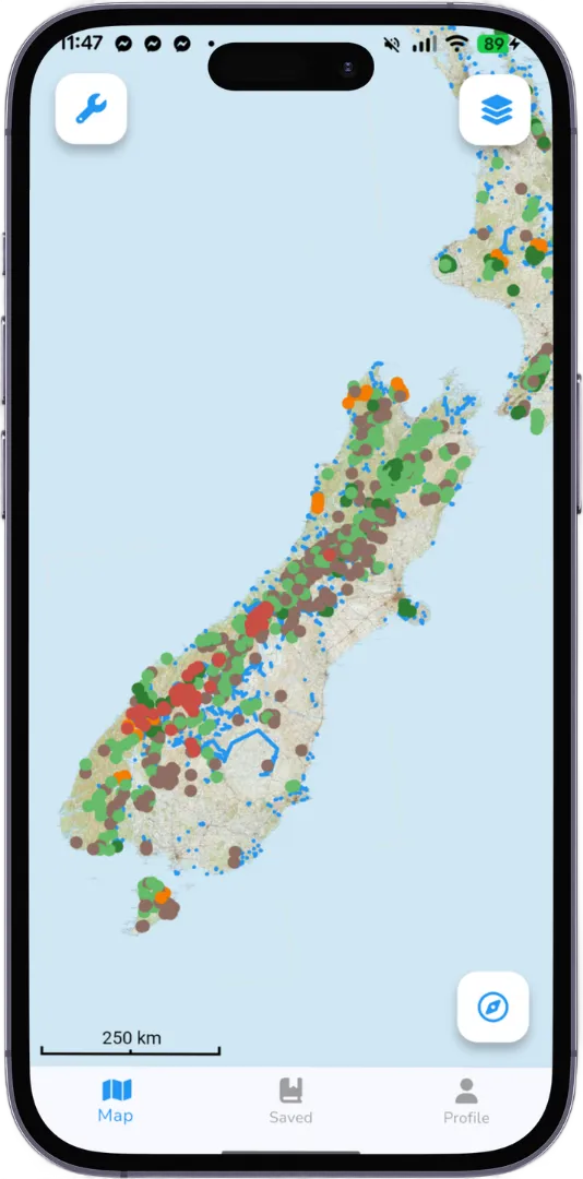 All adventures screen